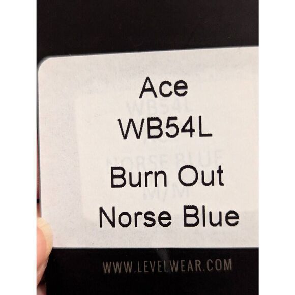 Levelwear Men's Blue Wavy Striped Short-Sleeve Pointed Collar Golf Shirt Size M - Picture 5 of 8